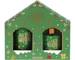 giftset - kaars - geurverspreider - kerst - geurkaars - kerstcadeau - geurstokjes