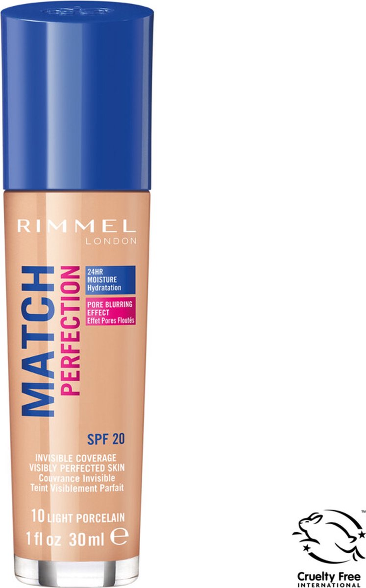 Rimmel London Match Perfection SPF20 Foundation - 010 Light Porcelain