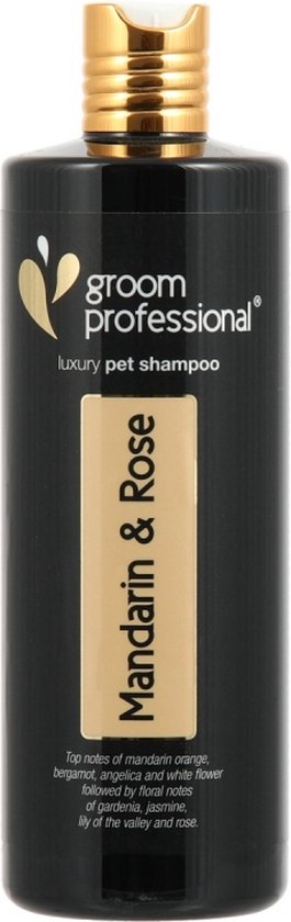 Groom Professional - Mandarin & Rose Luxury Shampoo - Rijke Honden Shampoo Met Mandarijn En Bloemen - 450ml