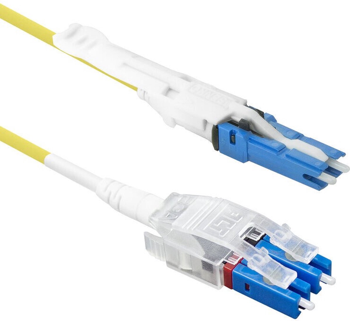 ACT RL1102 Glasvezel Patchkabel | Singlemode 9/125 OS2 Polarity Twist uniboot duplex | CS - LC connectoren | 2 meter
