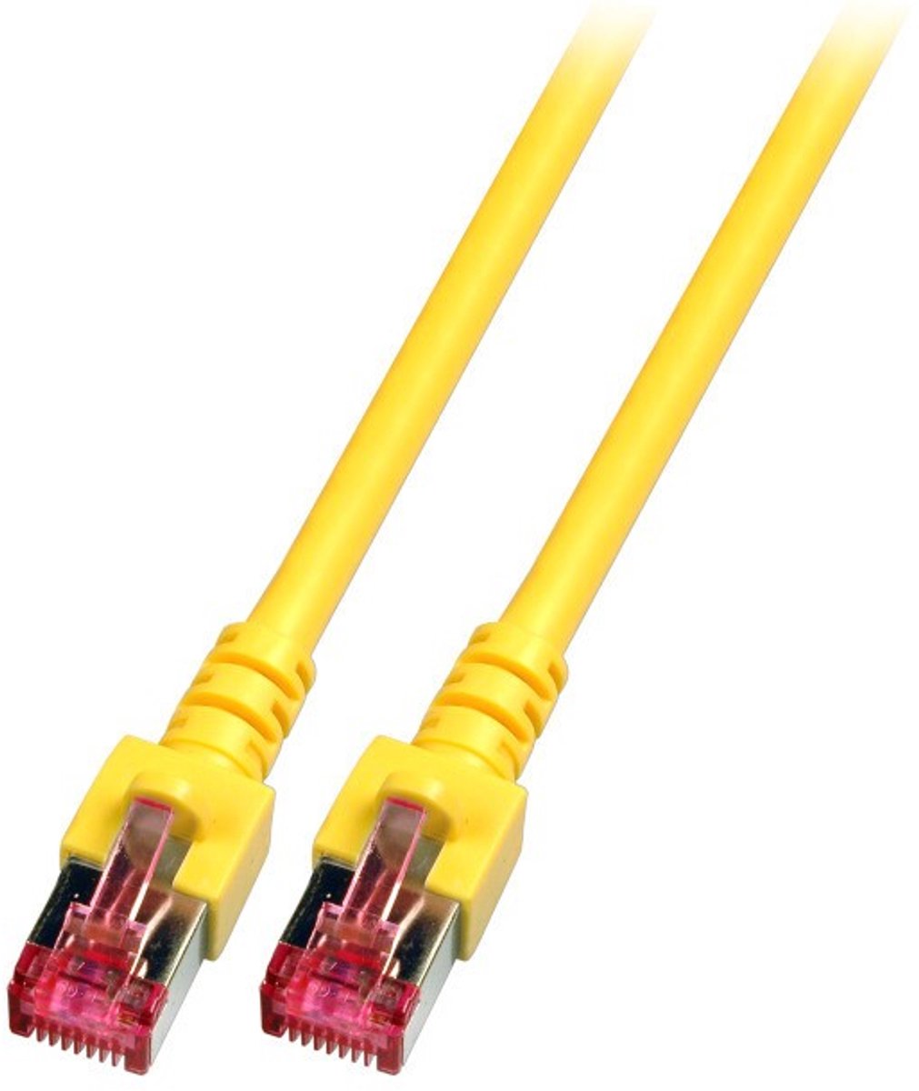 EFB Elektronik CAT6 sFTP kabel 0.15 meter Geel