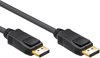 DisplayPort Kabel - 1.2 - 4K@60Hz – Male naar male - 21.6 Gbps - Verguld - Zwart - 1 meter - Allteq