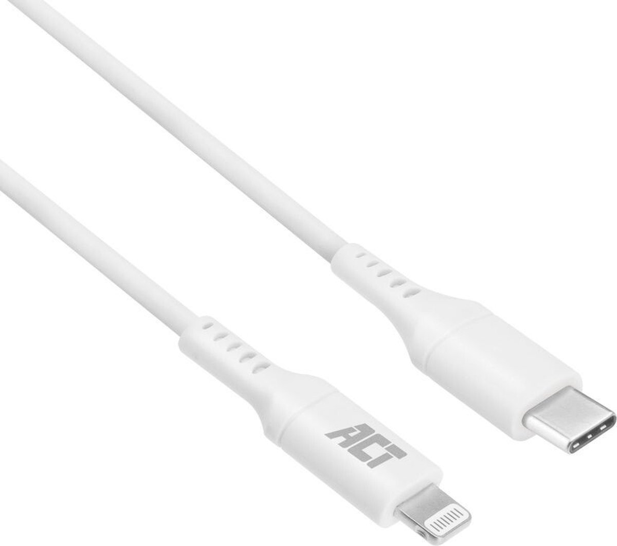 Image of ACT USB 2.0 laad- en datakabel C male - Lightning male 1 meter, MFI gecertificeerd AC3014