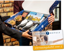 Fletcher Hotels Cadeaubox + Verrassingshotel Cadeaukaart | Giftset - Relatiegeschenk - Origineel Cadeau - Kerstpakket - Kerstcadeau - Kerst