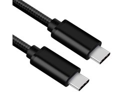 USB C kabel | Laadsnelheid 5V / 3A / 60 watt | USB 3.2 gen 1 | 5 Gb/s | Type C naar C | Male to male | Zwart | 3 meter | Allteq