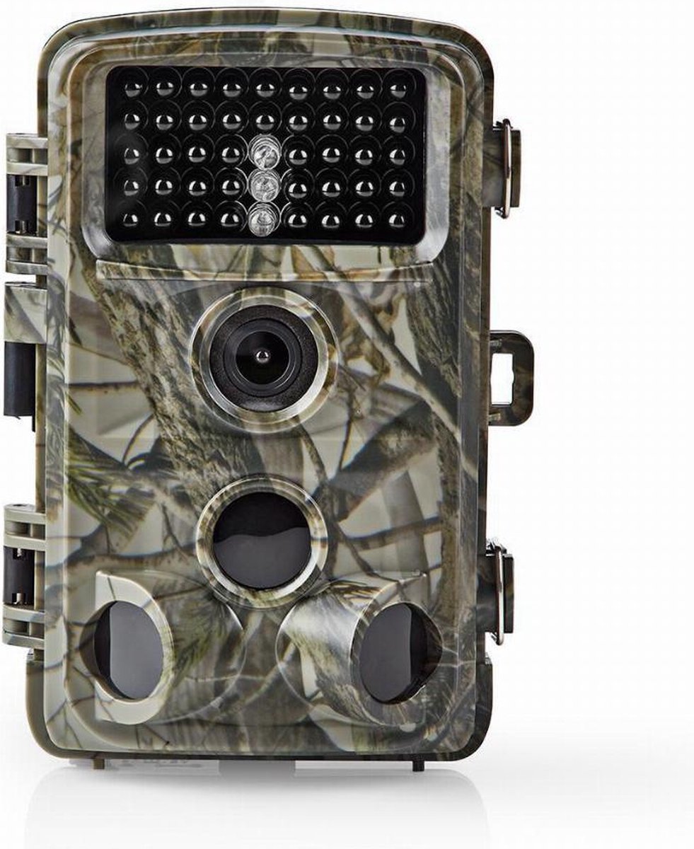Nedis Wildcamera - 1080p@30fps - 24.0 MPixel - 5 MPixel CMOS - IP66 - Zwart No-Glow IR - Nachtzicht - Kijkhoek: 90 ° - Bewegingssensor - Detectiehoek: 120 ° - Detectiebereik: 20.0 m