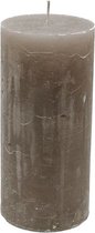 Stompkaars - Stone - 7x15cm - parafine - set van 6 - geschenkverpakking