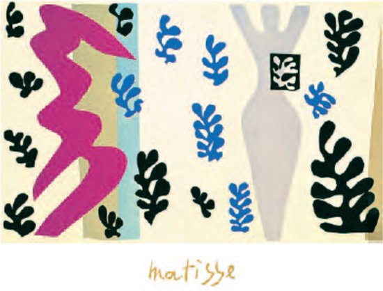 Mini kunstposter - Henri Matisse - De messenwerper - 24x30 cm