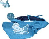 CoolPets cooling bandana - Nekomtrek 30 tot 36 cm - S - 40 x 30 x 30 cm - Verkoelende bandana voor honden - Verkoeling voor de hond - Blauw