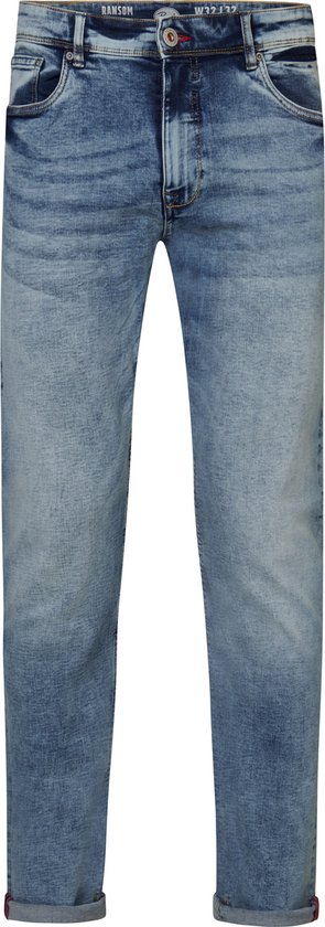 Petrol Industries - Heren Ransom Regular Tapered Fit Jeans - Blauw - Maat 30