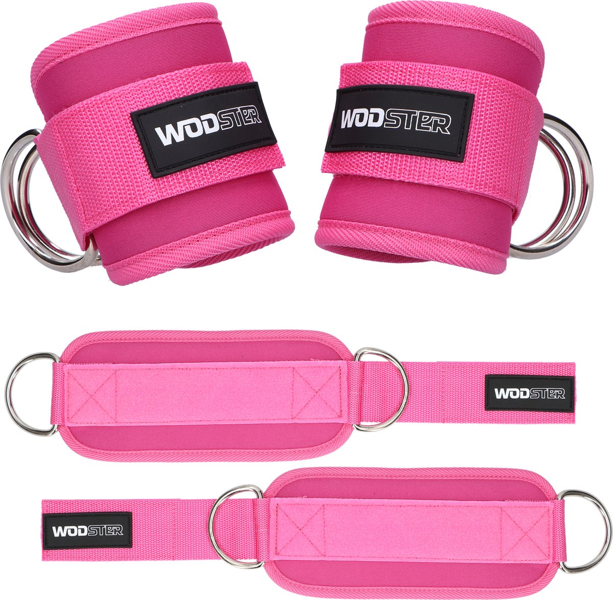 WODster Ankle Straps Set (2 Stuks) – Enkelbanden voor Kabeltraining – Ideaal voor Glutes, Benen & Kickbacks