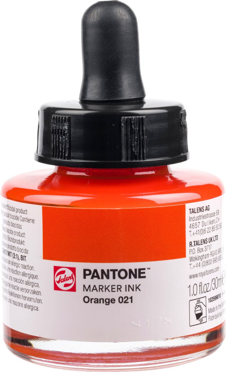 Talens | Pantone marker inkt 30 ml Orange 021