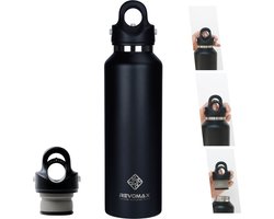 Revomax Twist-Free Thermosbeker 592ml - 36u Koud / 18u Warm - Lekvrije RVS Isoleerfles - Drinkfles - Onyx Zwart