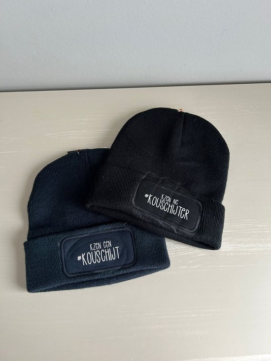 Muts - Kouschijter - Zwart - Unisex - Beanie