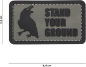101 Inc Embleem 3D Pvc Stand Your Ground Groen  12050