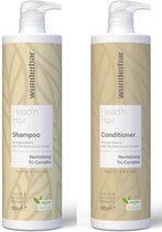 Wunderbar Vegan Head'n Hair Duo Shampoo & Conditioner 1L | Extra voordelig