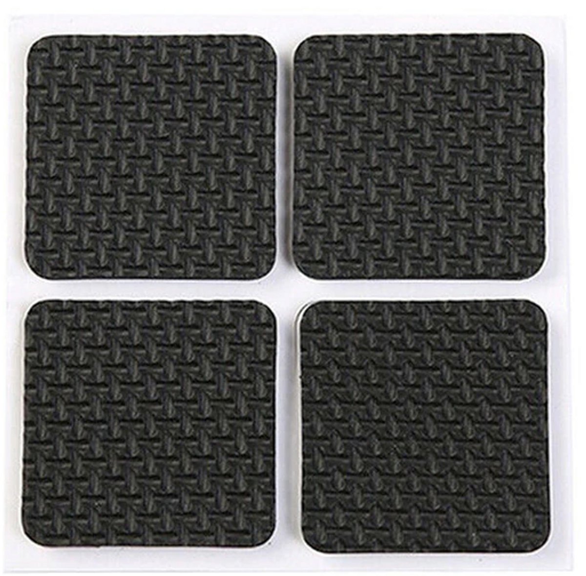 Gadgetpoint - Zelfklevend Meubelvilt - Antislip & Antikras Meubelonderzetters - Vloerbeschermers - Vierkant 4 stuks 4cm