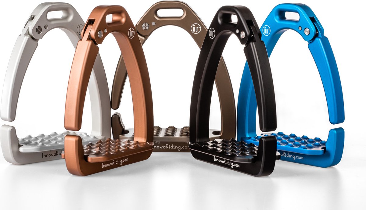 Tech Stirrups Veiligheidsbeugel Innova Black - Adult | Zwart | Stijgbeugels en Beugelriemen