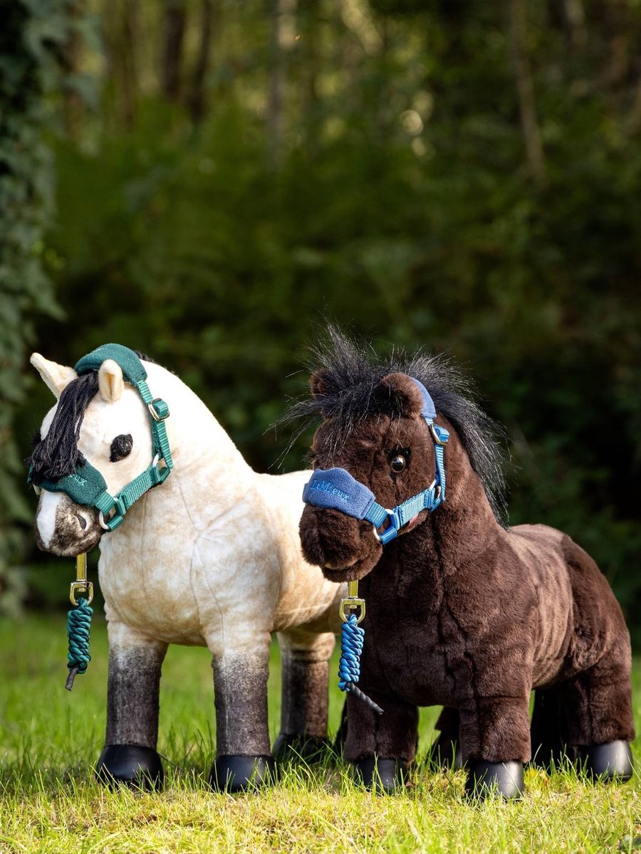 Peluche mini poney Éclair noir Equithème | OHLALA