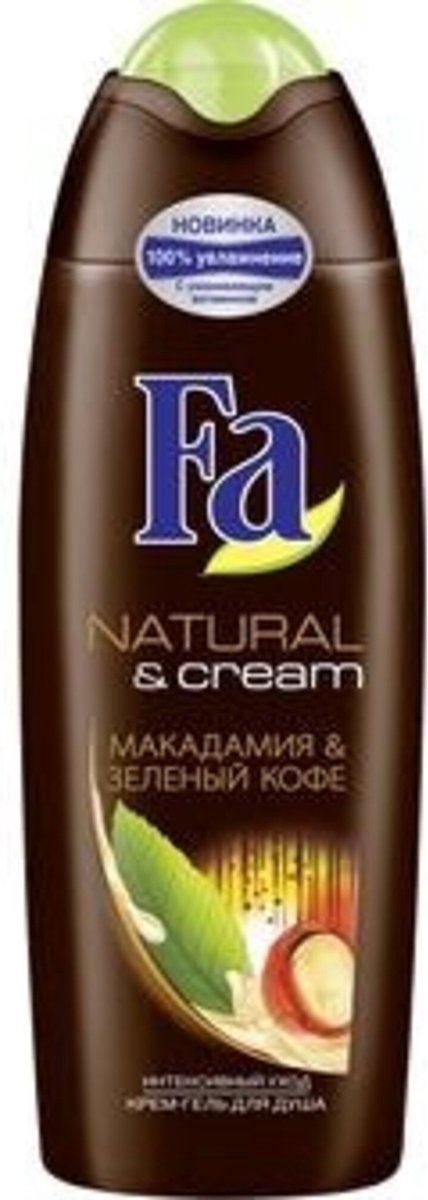 Goedkoopste Fa - Natural & Cream - Macadamia & Green Coffee - Douchecrème - 250 ml