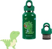 Revomax - Twist-Free drinkfles kinderen - 355 ml - Lekvrij - RVS - Thermosfles kind - Emerald Green
