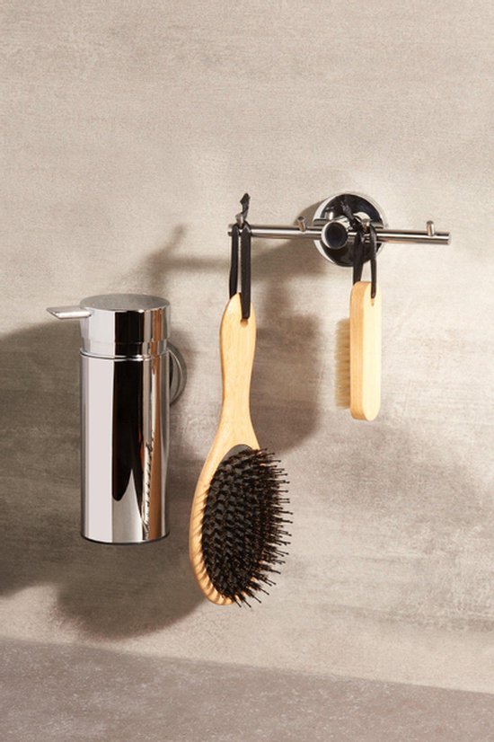Haceka Kosmos Chrome – Barra Portasciugamani Con Ganci – Accessorio Bagno In Ottone Cromato, Fissaggio A Vite O Colla