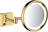 Hansgrohe Addstoris make-up spiegel led 3x vergr. polished gold optic