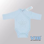 VIB® - Rompertje Luxe Katoen - A STAR is Born (Blauw) - Babykleertjes - Baby cadeau