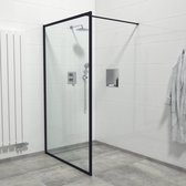Saniclass Bellini douchewand – Inloopdouche – 120x200 cm – Mat zwart
