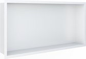 Looox BoX nis - 60x30x7cm - inbouw - met flens - wit