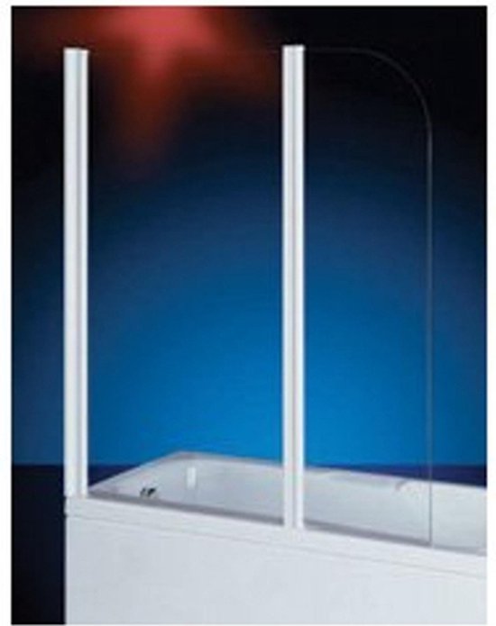 Plieger Royal badklapwand - 6mm glas - 70x40x140cm - chroom profiel - helder glas