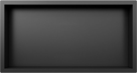 FugaFlow Arcas Inbouwnis - 30x60x10cm - mat zwart