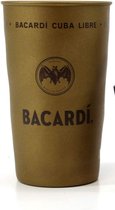 Bacardi Rum Gold beker set van 2 Cuba Libre metalen cup