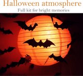 Equivera 3D Vleermuis stickers - 60 Stuks - Halloween Decoratie - Halloween Versiering - Halloween Decoratie Buiten - Muurstickers - Raamstickers