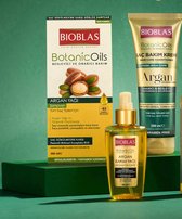 Bioblas Botanic Oils Argan Combo set 1x Argan Shampoo 360ml +1x Arganolie Conditioner cream 250ml + 1xHerstellende Arganolie 100 ml