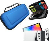 Gadgetpoint | Beschermhoes | Hardcase Opberghoes | Case | Accessoires geschikt voor Nintendo Switch | Blauw | Vaderdag Cadeau