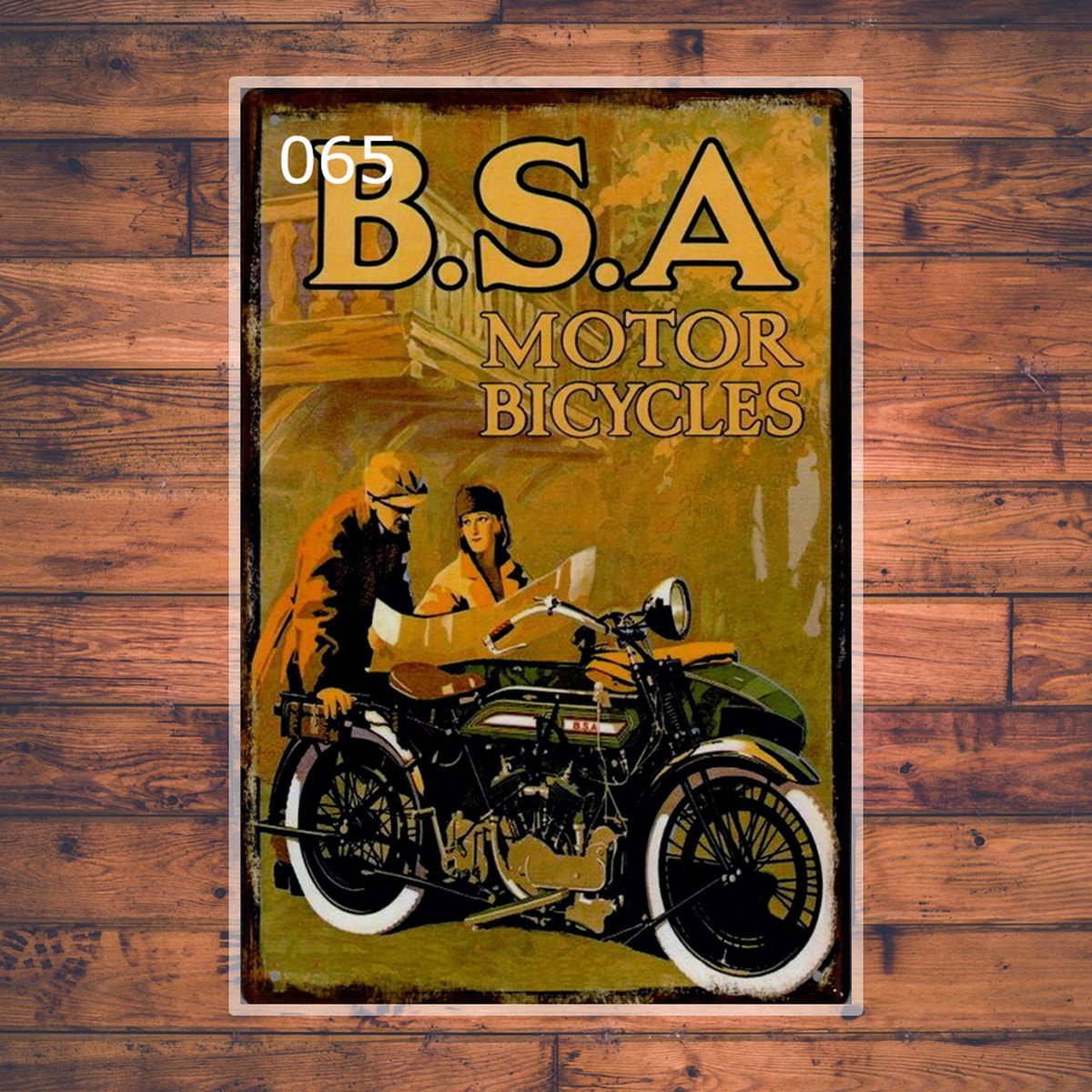 Wandbordje B.S.A Motor Bicycles