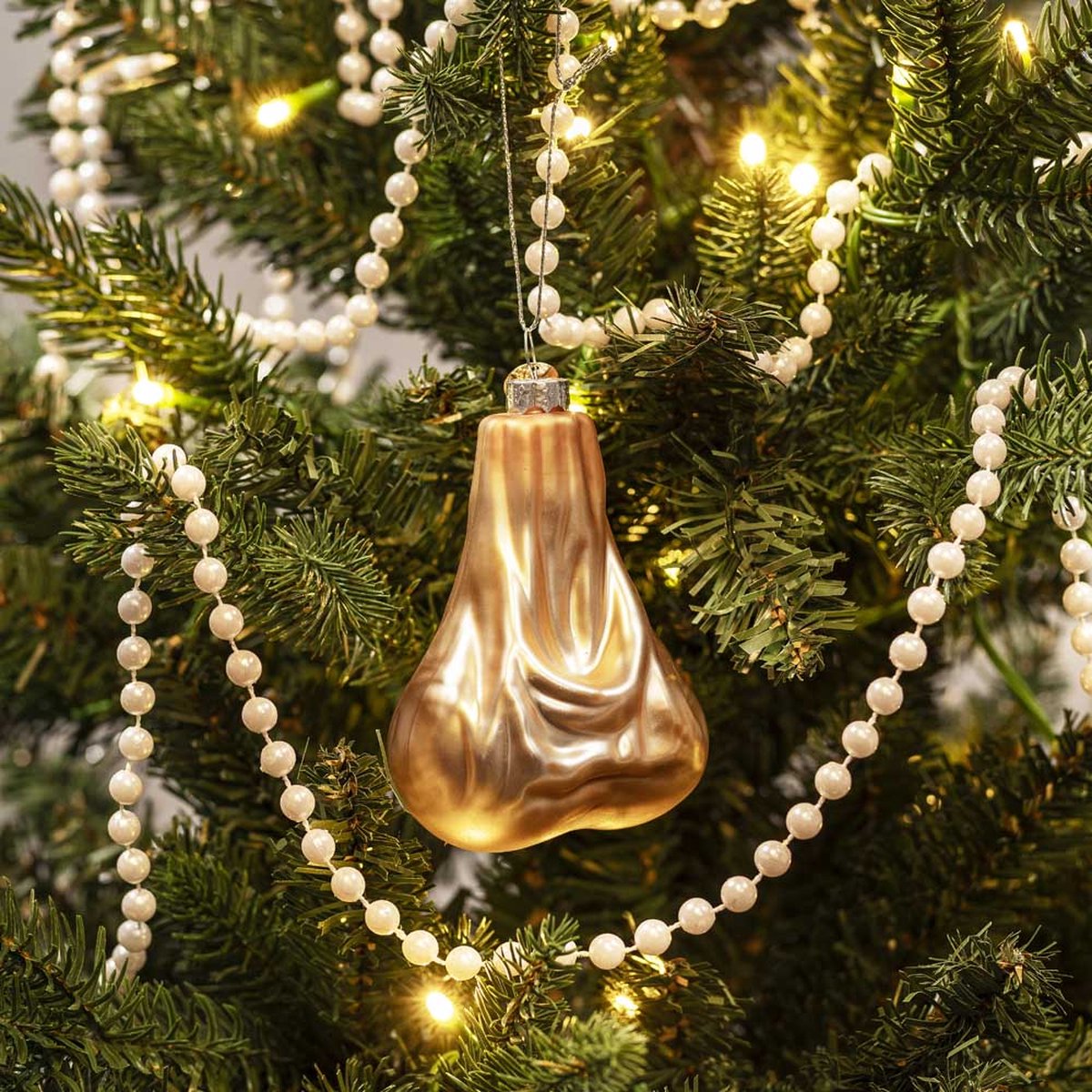 Santly gouden kerstornament set - Kerstballen - Kerstversiering - Kerstboom versiering - Kersthanger - Vagina - Ballen - Piemel piek - Glas – foto 5