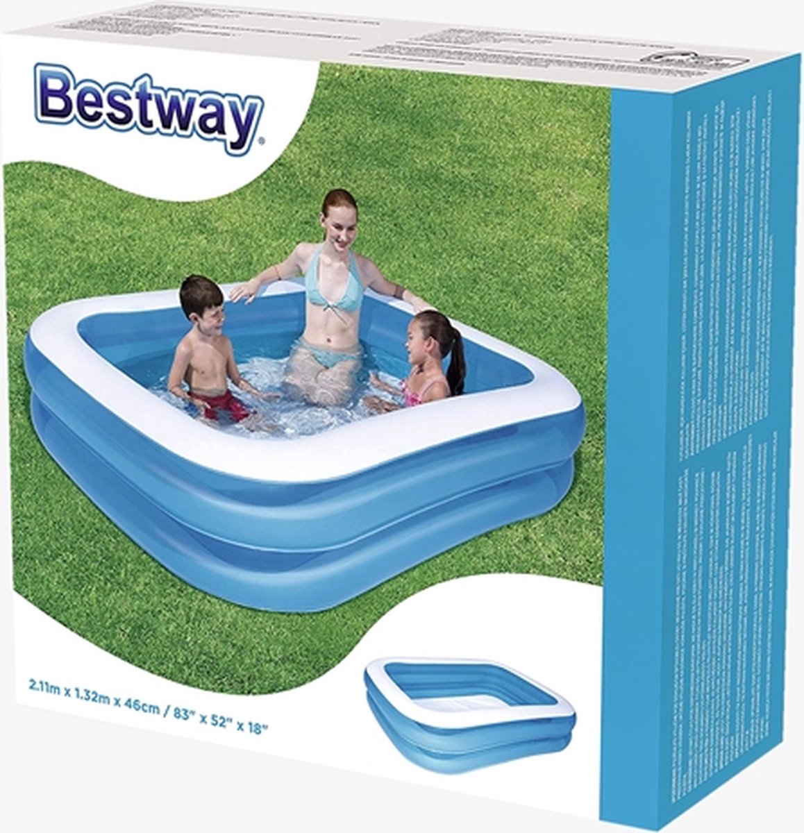 Bestway Opblaasbaar Zwembad - 211 x 132 x 46 cm