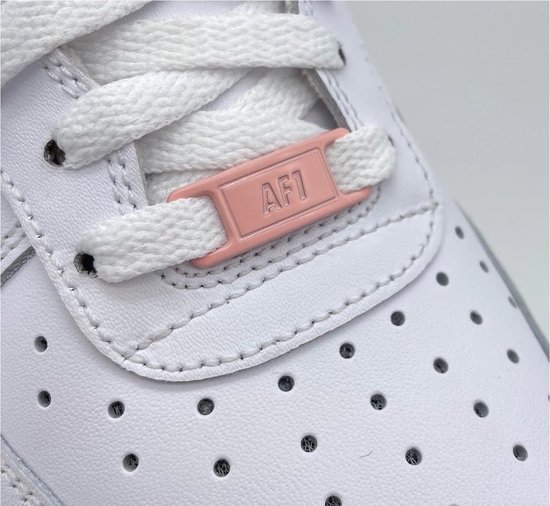 Sneaker Tags Shell Roze Geschikt Voor AF1 | Metaal | Schoenaccessoires - Schoenveters - Lace Locks