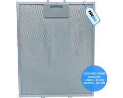 Fixem® - Afzuigkap Metaalfilter - Vetfilter voor afzuigkap - Geschikt voor Bosch Siemens Neff 00353110 - 353110 (310x250x8mm)