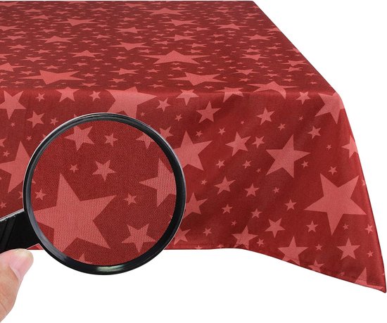 Nappe lavable imperméable anti-salissure effet lotus facile d'entretien traitée téflon rectangulaire 140 x 240 cm