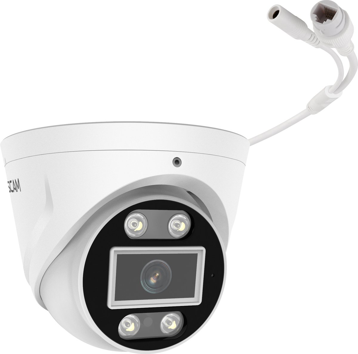 Foscam T5EP IP Camera - 3K QHD - PoE - IP turret camera - Nachtzicht - Geluid en lichtalarm - Wit – foto 5