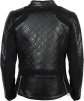 Helstons Kate Leather Soft Stretch Black Black Jacket XL - Maat - Jas
