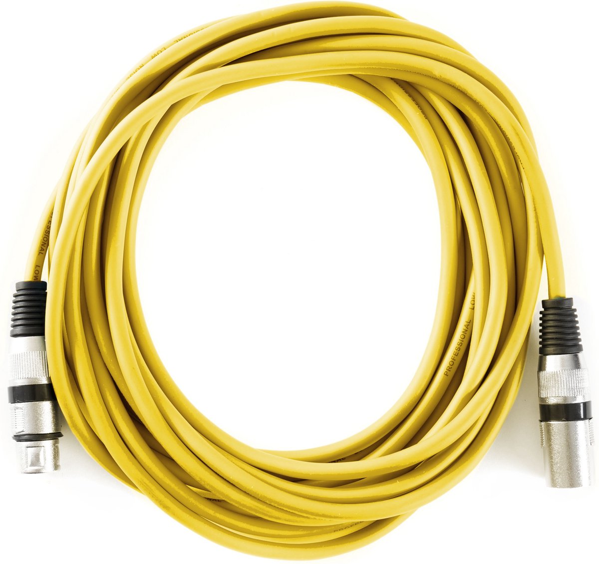 MUSIC STORE XLR Mic Cable Standard 6m (Yellow) - Microfoonkabel