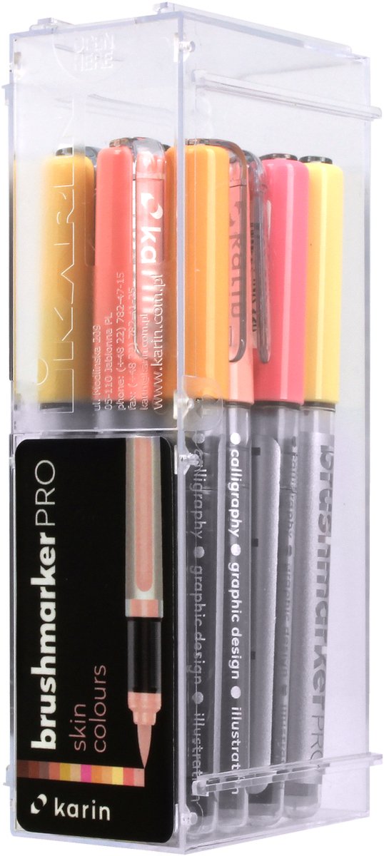 Karin Brushmarker PRO MiniBox Set of 26 Colors & Blender