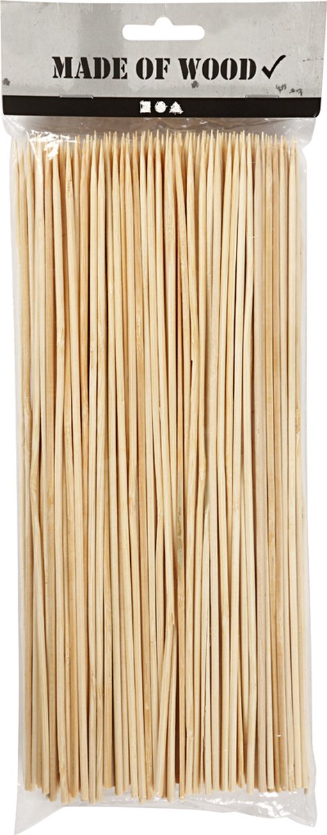 CC Bamboe Stokjes 25 cm × 3mm 200 stuks