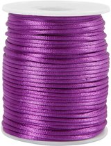 Gewaxt Polyester Koord 0,5 Mm – 80 M Rol, Zwart, Voor Sieraden, Armbanden, Macramé & Handwerk