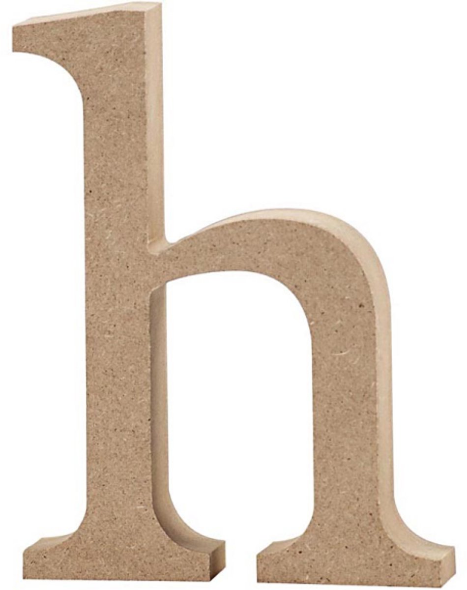 CC MDF Kleine Letter H 8 cm