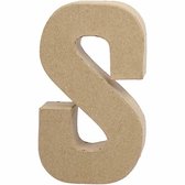 Lettre grande S h: 20 3 cm l: 11 4 cm 1 pièce épaisseur 2 6 cm